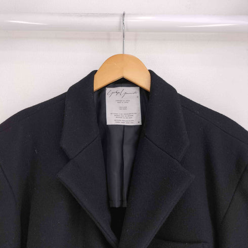 ヨウジヤマモト Yohji Yamamoto 80S 丸文字タグ ウール100 チェスターコート メンズ import:M